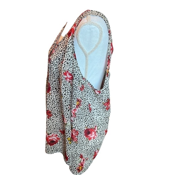 Torrid Tank Top Women's Size 1X Plus Size Floral Animal Print Tulip Back - Picture 3 of 10